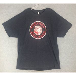 University of‎ Gonzaga Bulldogs Logo Shirt Mens 2XL NCAA Gray Short Sleeve Tee